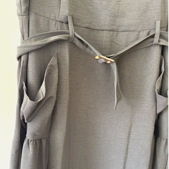 Nina Leonard Women’s Sleeveless Belted Dress Black 2X Pockets Plus Size - Picture 7 of 9